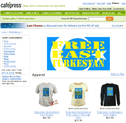 Free East Turkestan & Free Uyghur - T-Shirt CafePress.com