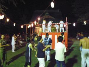 御笏神社（おしゃくじんじゃ）のお祭り。盆踊り
