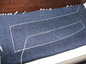 アンティーク　シンガーミシン　デニム縫い