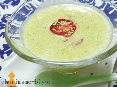 冷製ブロッコリーコーンスープ