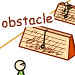 英単語イラスト obstacle