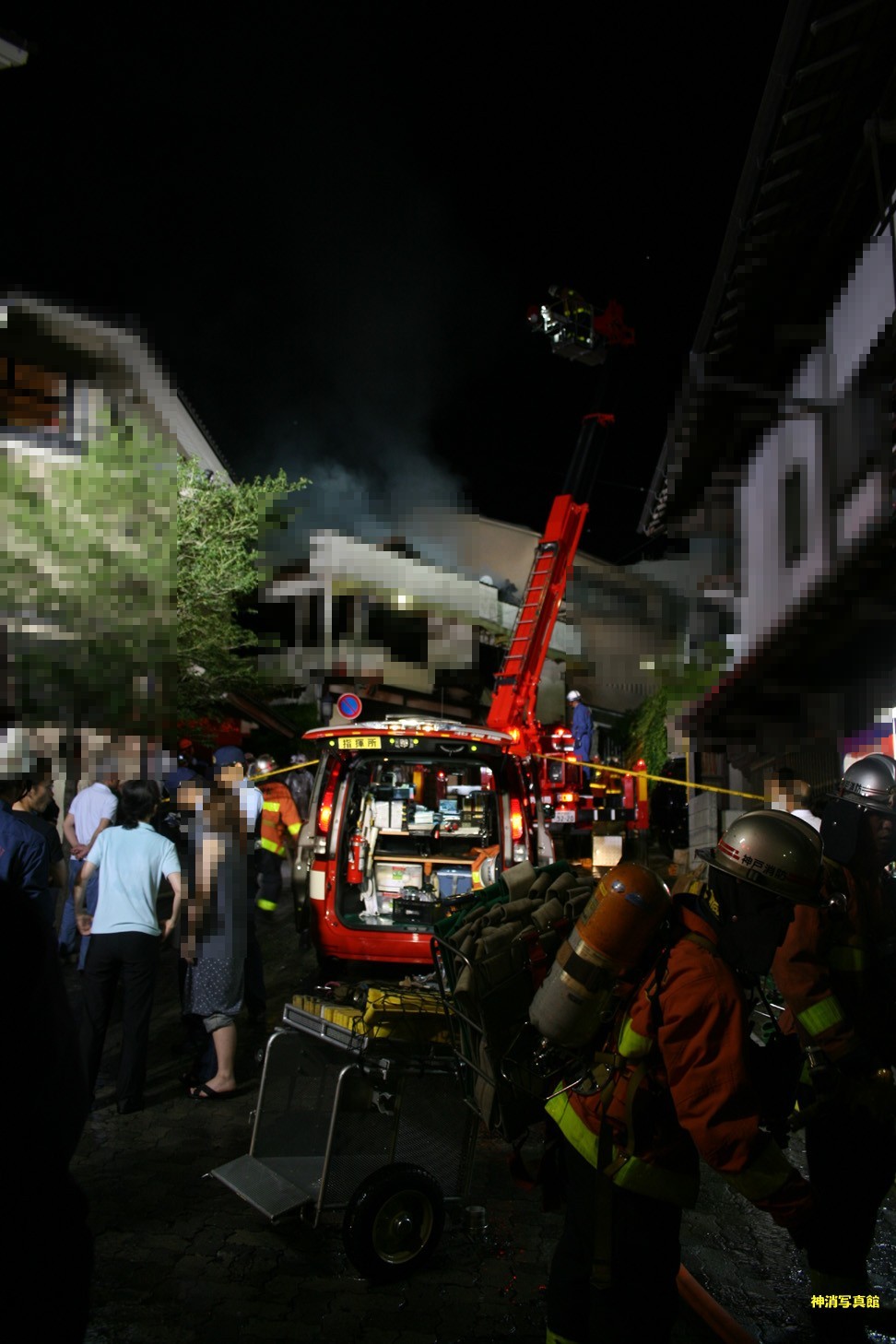 2008.7.20 北区　有馬温泉街　建物火災　一眼 044