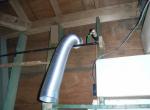 千葉県Ｓ様邸　浴室内ミストシャワー付き冷暖房換気システムのダクトと給水管