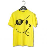 海賊スマイリー（ニコちゃんマーク）Tシャツ